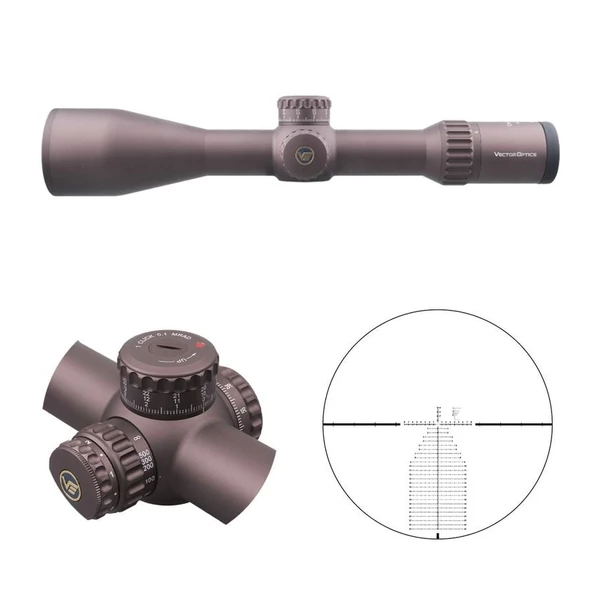 34mm Continental x6 4-24x56 FFP Ranging Tüfek Dürbünü - FDE/Çöl Rengi