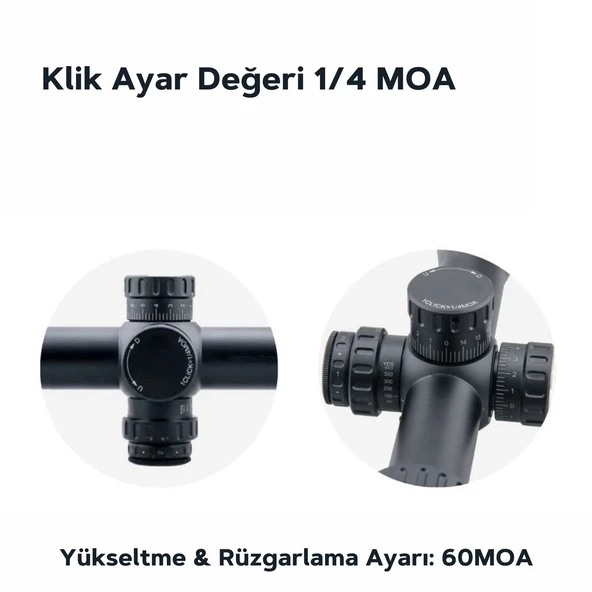 4-16x44 TOUREX FFP Tüfek Dürbünü SCFF-24 - 4
