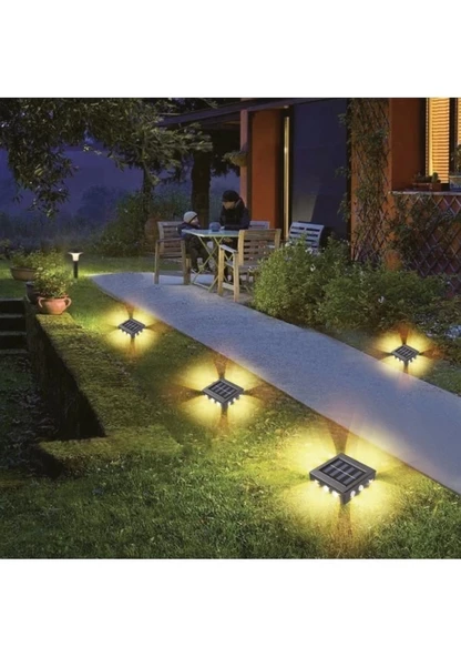 Solar Led Bahçe Lambası - Çim Alan Aydınlatma - Duvar Lambası 10'lu Set - 2