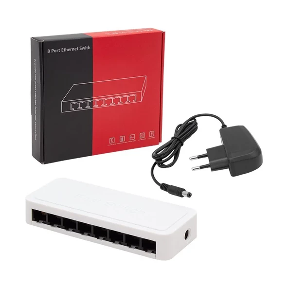 Powermaster 8 Port 10/100 Mbps Yönetilemez Switch PM-14054 - 2