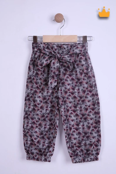 Babyhola %100 Pamuk 1-4 Yaş Kız Çocuk Jogger Tek Alt Pantolon 12784 - 3