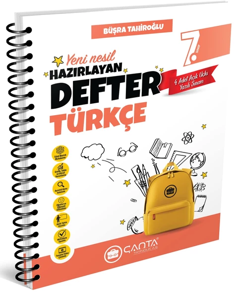 Çanta 2025 7. Sınıf Türkçe Hazırlayan Defter