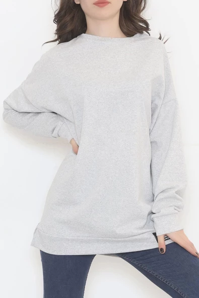 Baskılı Oversize Bisiklet Yaka T-shirt - Siyah - 4