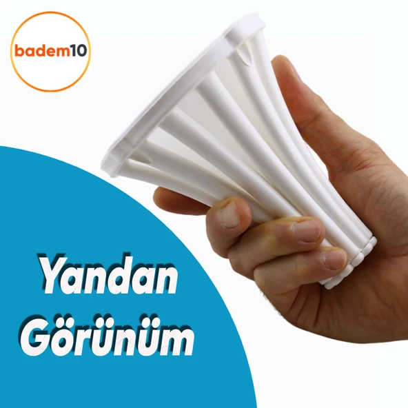 İstanbul Konsol Mobilya Kanepe Koltuk Tv Ünitesi Baza Ayağı Orta Sehpası Ayak Ayakları 12 cm Beyaz - 8