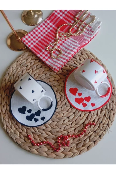 Kalpli Desen 2li Kupa - Resim 6