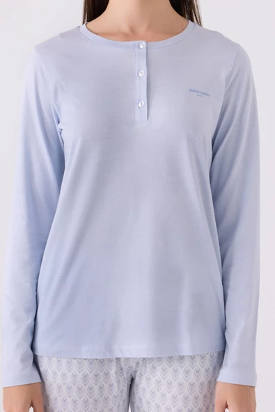 Pierre Cardin 8888 Kadın Uzun Kol Pijama Takım - 2