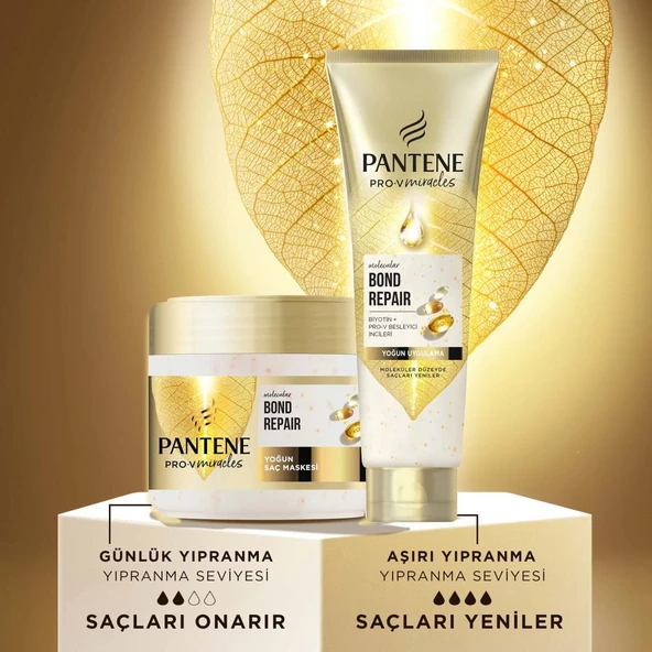 Pantene PRO-V MIRACLES Molecular Bond Repair Saç Bakım Kremi Yıpranmış Saçlar için 160ML - 3