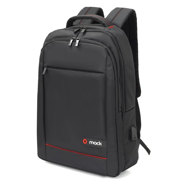 MACK MCC-006 15.6" OFFICE USB GİRİŞLİ NOTEBOOK SIRT ÇANTASI SİYAH - 2