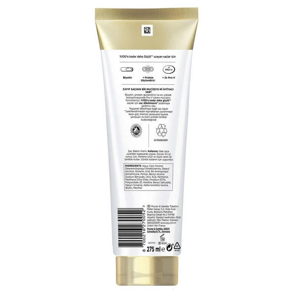Pantene PRO-V MIRACLES Uzun ve Güçlü Saç Bakım Kremi 275ML - 6