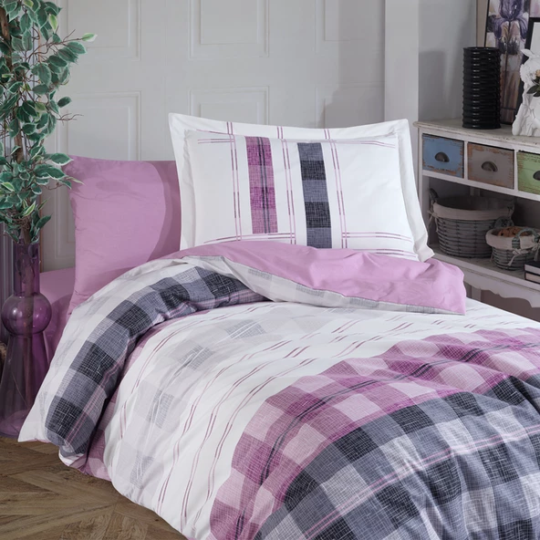 Hobby Suelita Pembe - Poplin Studio Nevresim Takımı - Resim 3