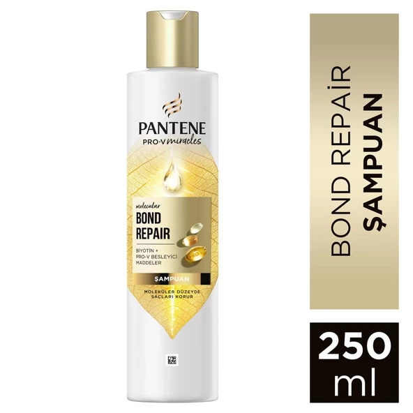 Pantene PRO-V MIRACLES Molecular Bond Repair Şampuan Yıpranmış Saçlar için 250ML