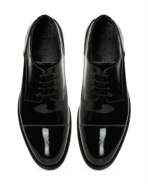 İnci Kame R 4Pr Erkek Siyah Rugan (40-45) Deri Klasik Ayakkabı - 6