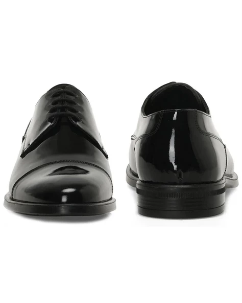 İnci Kame R 4Pr Erkek Siyah Rugan (40-45) Deri Klasik Ayakkabı - 5