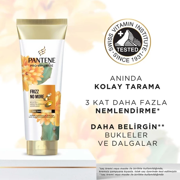 Pantene PRO-V MIRACLES Frizz No More Elektriklenme Karşıtı Saç Bakım Kremi Kuru ve Kıvırcık Saçlar İçin 275ML - 5