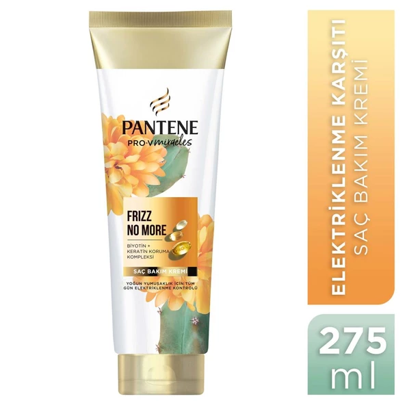 Pantene PRO-V MIRACLES Frizz No More Elektriklenme Karşıtı Saç Bakım Kremi Kuru ve Kıvırcık Saçlar İçin 275ML