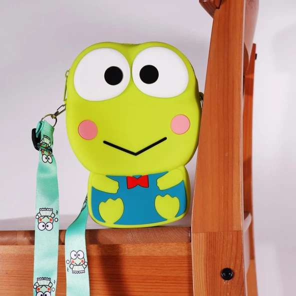 Ogi Mogi Toys Silikon Yeşil Kurbağa Omuz Çantası - 6