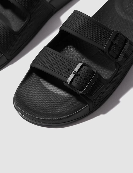 FitFlop iQUSHION GS9 Çift Tokalı Siyah Erkek Terlik - 2