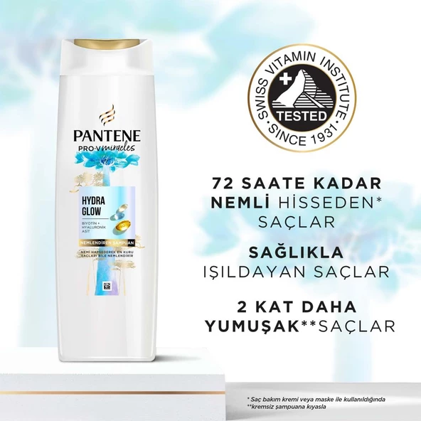 Pantene PRO-V MIRACLES Hydra Glow Nemlendirici Şampuan Kuru Saçlar için 325ML - 3