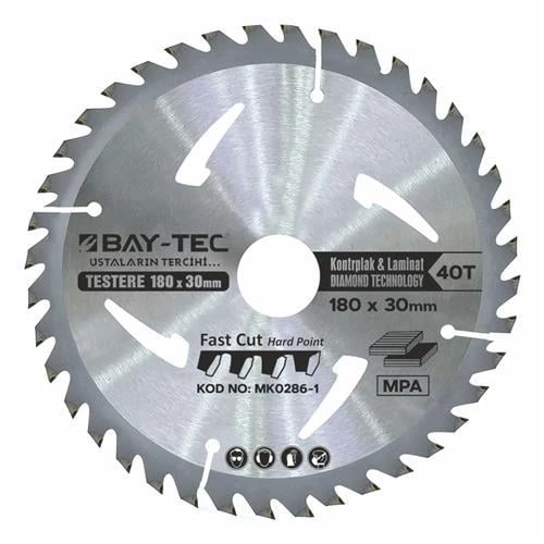 BAYTEC SUNTA ELMAS TESTERE 180*22 MM 30 DİŞ MK0286