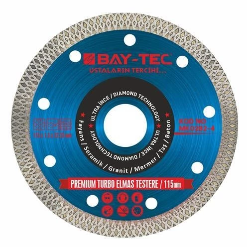 BAYTEC PREMİUM TURBO ELMAS TESTERE 115MM MK0282-4