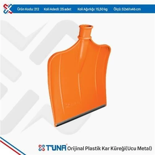 TUNA 212 ORJİNAL PLASTİK KAR KÜREK UCU METAL