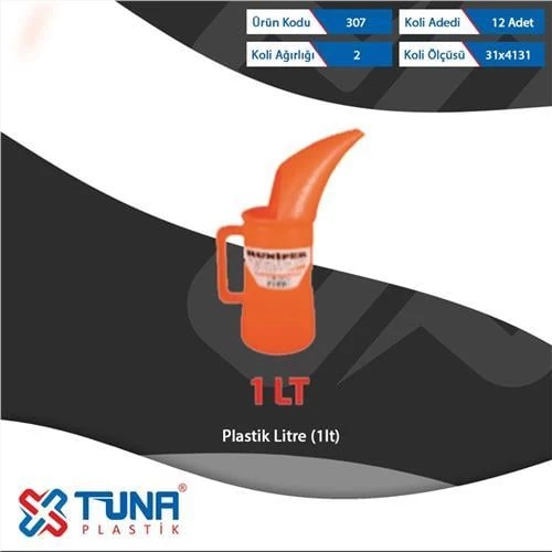 TUNA 307 PLASTİK LİTRE 1 LT