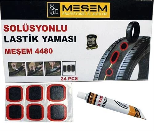 MEŞEM 4481 SOLÜSYONLU LASTİK YAMASI BÜYÜK YAMA 12 PCS