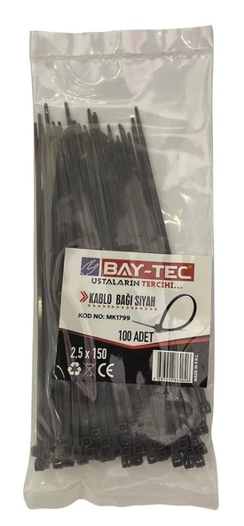 BAYTEC CIRT KELEPÇE SİYAH 3,6*200 MK1803