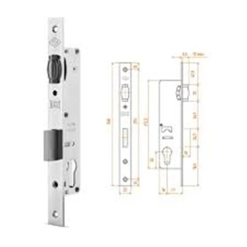 KALE 155/20 MM SİLİNDİRLİ KİLİT MAKARALI DAR TİP NİKEL 15520000002