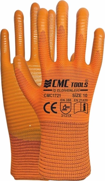 CMC ZEBRA ELDİVEN 1/2 TURUNCU-TURUNCU CMC1721