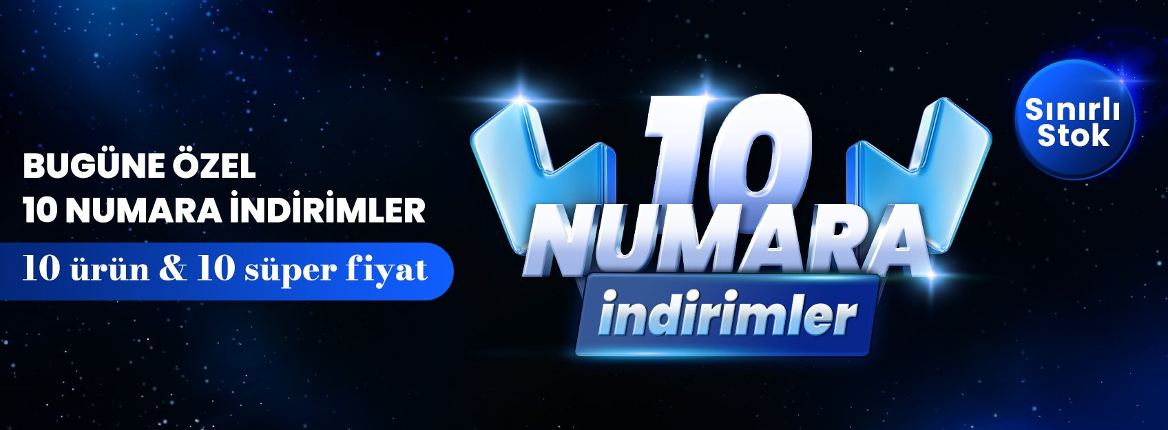 10 üründe 10 numara indirimler