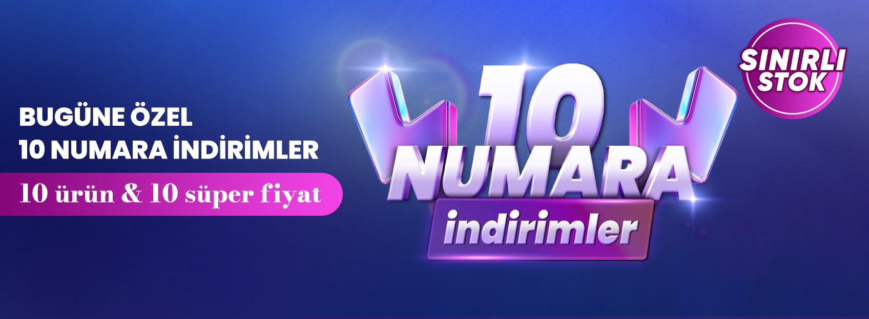 Bugüne özel seçili 10 üründe 10 numara indirimler