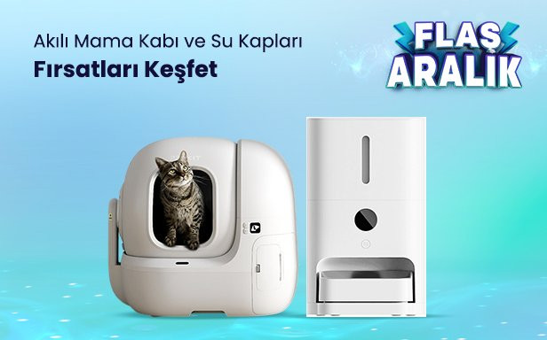 Evcil Hayvanlara Özel Akılı Mama Kabı ve Su Pınarlarında Fırsatlar