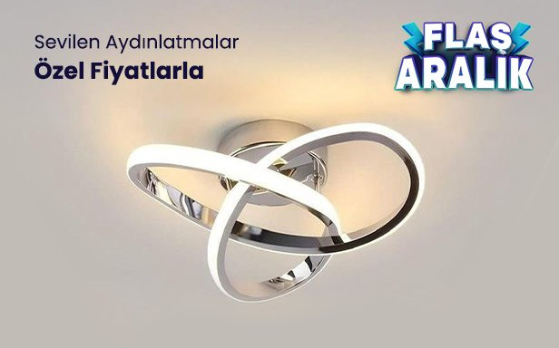 En Sevilen Aydınlatma Ürünlerinde Flaş Aralık Fırsatları