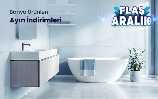Evinizi yenileyecek Banyo Ürünlerinde Yıl  Sonu Fırsatları