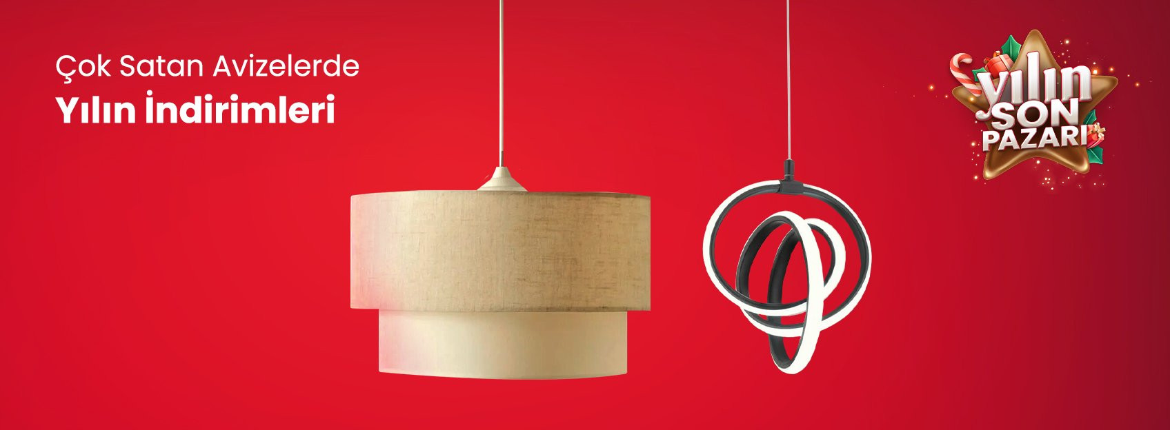 Çok Satan Avizelerde Yılın İndirimleri