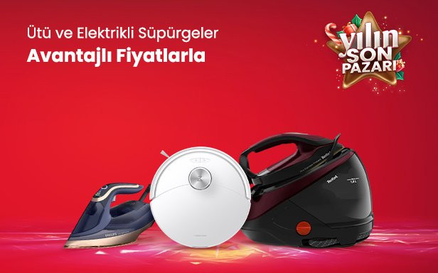 Ütü ve Elektrikli Süpürgeler Avantajlı Fiyatlarla