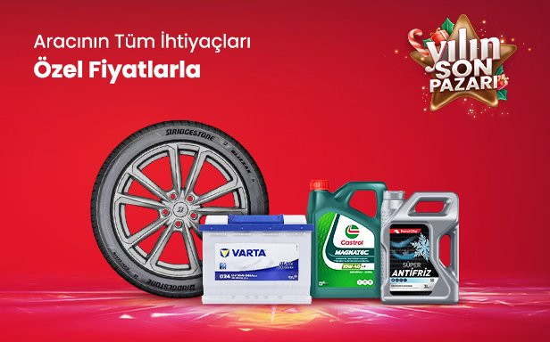 Aracının Tüm İhtiyaçları Özel Fiyatlarla