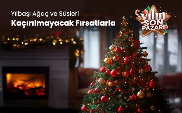 Yılbaşı Ağaçları & Süsler İndirimleri Kaçırma