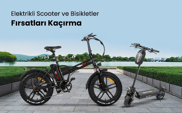 Elektrikli Scooter ve Bisikletlerde Fırsatlar
