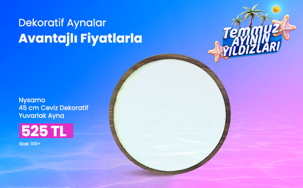 Dekoratif Aynalar Avantajlı Fiyatlarla