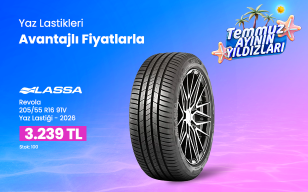 Yaz Lastikleri Avantajlı Fiyatlarla