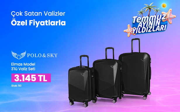 Çok Satan Valizler Özel Fiyatlarla