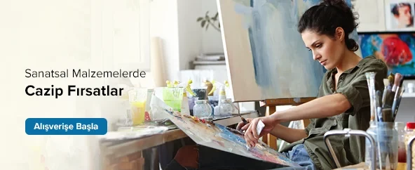 Sanatsal Malzemelerde Harika İndirimler