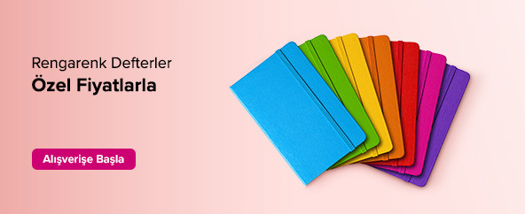 Renkli Defterlerde Sepette Ekstra İndirim!