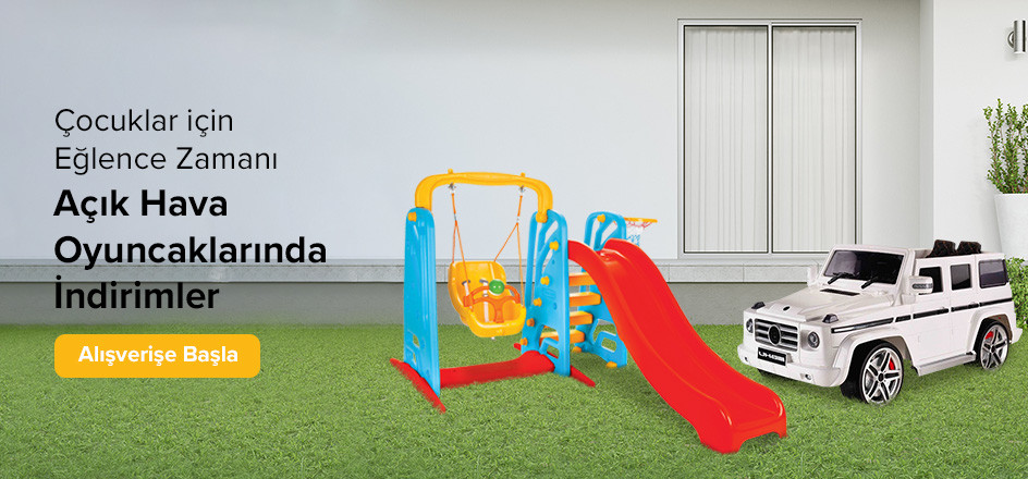 Açık Hava Oyunclaklarında Fırsatlar (Scooter-Akülü Araba-Bahçe Oyuncakları)