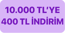 10.000 TL'ye 400 Tl İndirim Kuponu