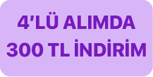 4lü Alımda 300 Tl İndirim