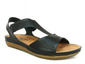 Carlaverde 140730 Siyah Anatomik Comfort Bayan Sandalet - 1