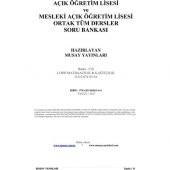 Açık Öğretim Lisesi Son 5 Yılın Ortak Dersler Çıkmış Sınav Soruları - 2